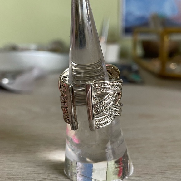 • Woven Sterling 925 Ring • - Picture 5 of 10